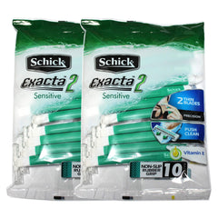 Schick Exacta2 Sensible con mango antideslizante para afeitado estable