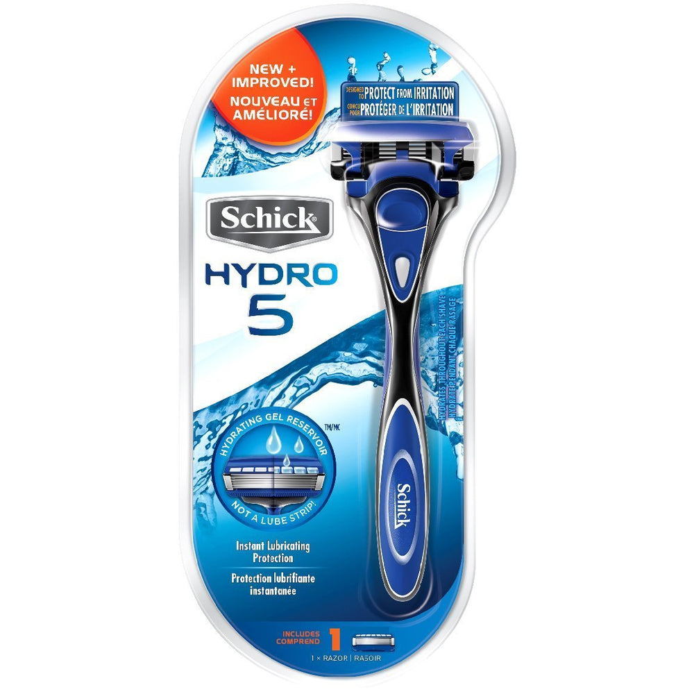 Schick Hydro 5 con manija ergonómica para afeitado cómodo