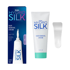 Schick Hydro Silk: botella de crema depilatoria para cuerpo y bikini, resultados suaves.