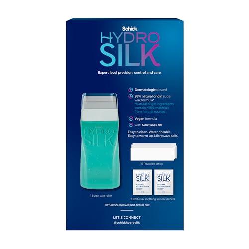 Ingredientes de origen natural en 99% de la cera Schick Hydro Silk.