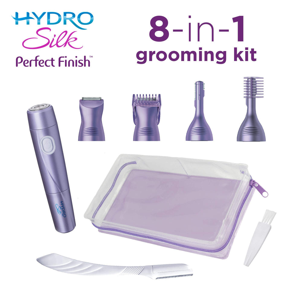 Schick Hydro Silk Perfect Finish, conjunto de accesorios para cuidado completo.