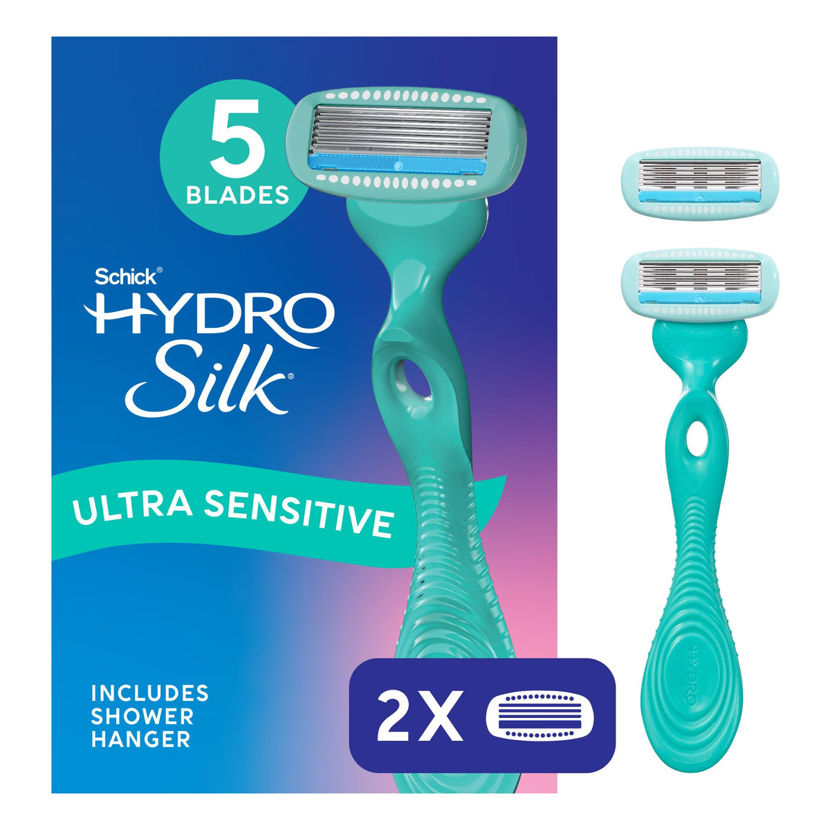 Schick Hydro Silk Rasur Curvas: hojas que abrazan contornos para una afeitada más precisa.