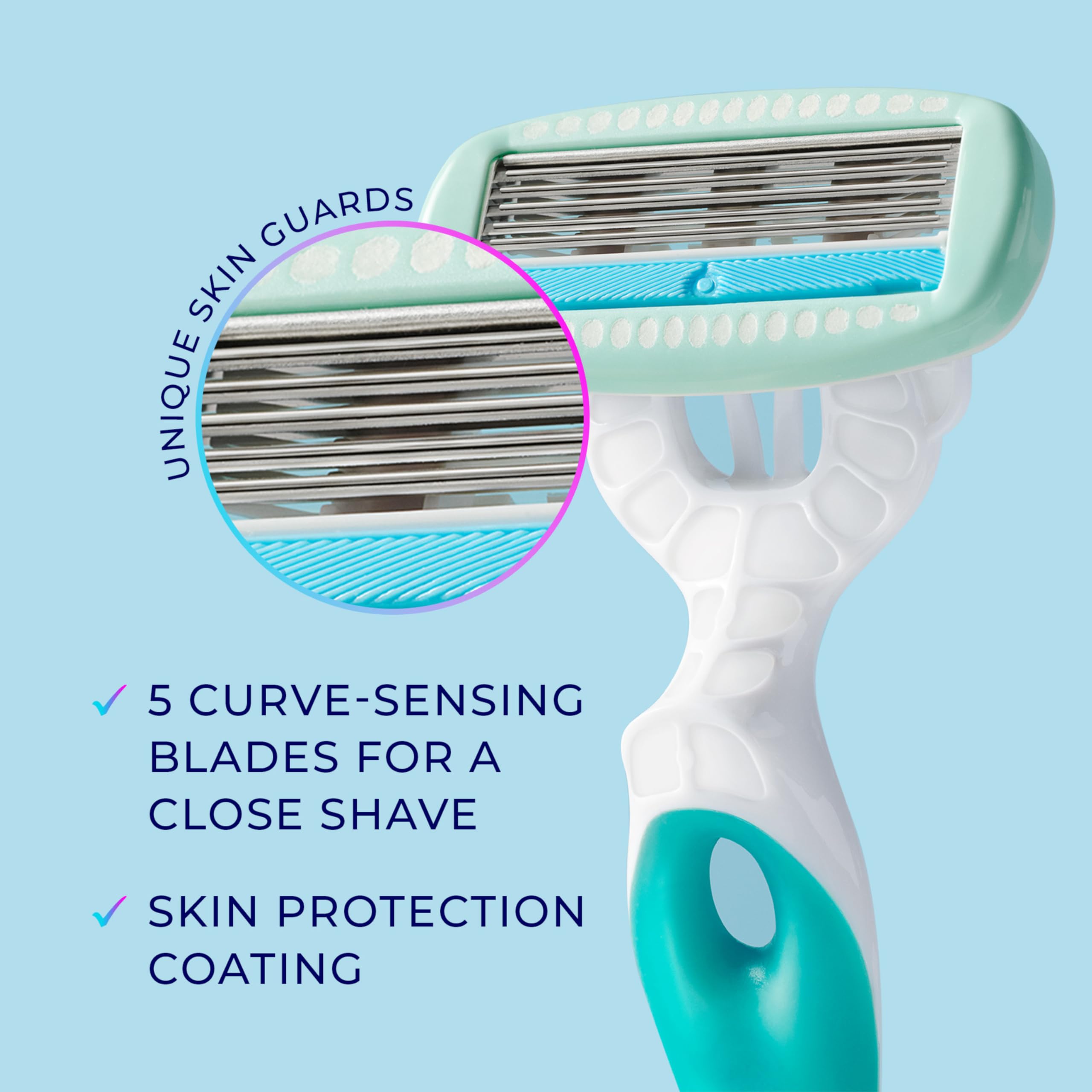 Schick Hydro Silk Sensitive mango ergonómico para agarre seguro