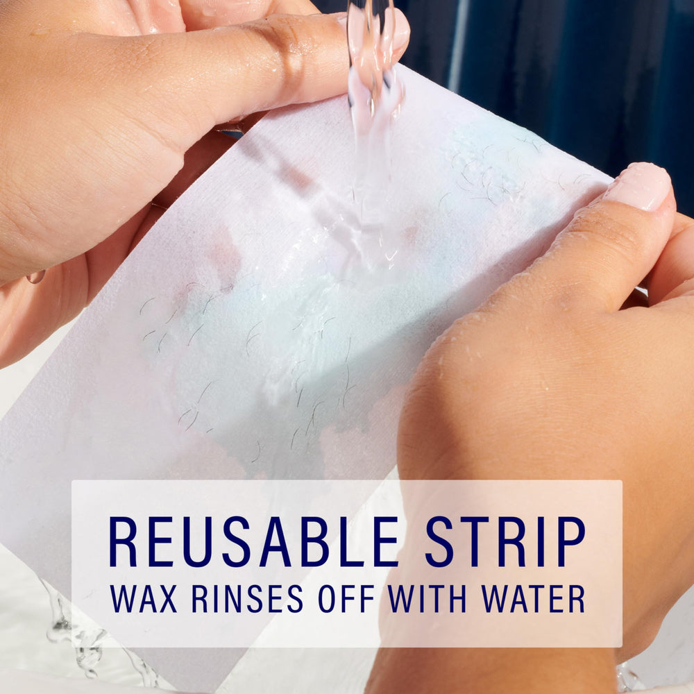 Tiras reutilizables Schick Hydro Silk para depilación sostenible.