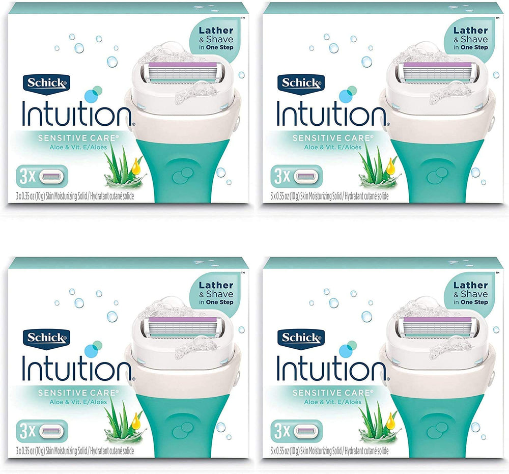 Barre hydratante Schick Intuition en coco et amande pour une peau douce.