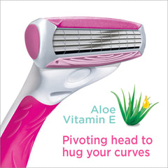 Schick Quattro Mujeres: cartuchos ultrafinos para un afeitado suave y preciso.