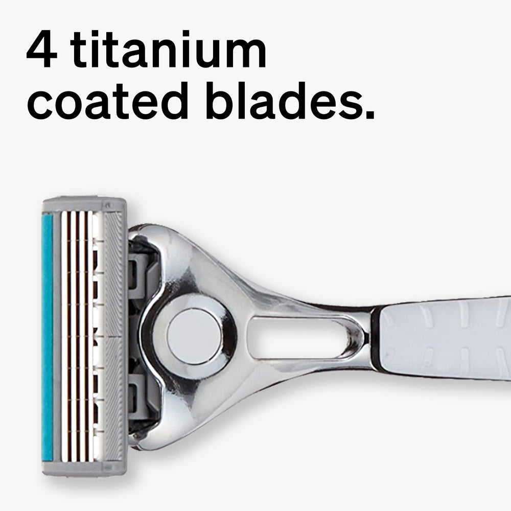 Schick Quattro Titanium: afilado-perimetro para zonas difíciles.