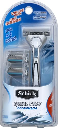 Schick Quattro Titanium: cabezal-pivote para movimientos precisos.