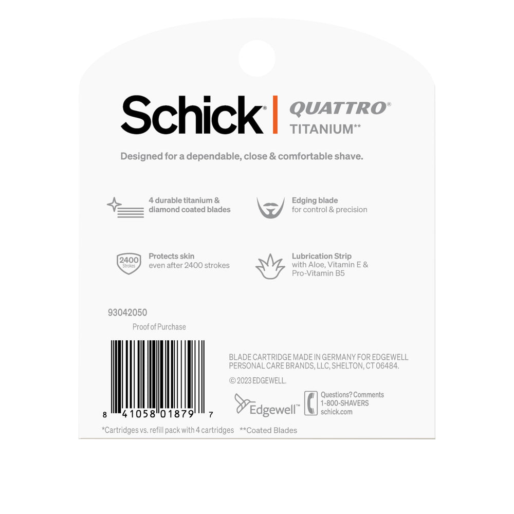 Schick Quattro Titanium pack valor 2x más, ahorro y calidad