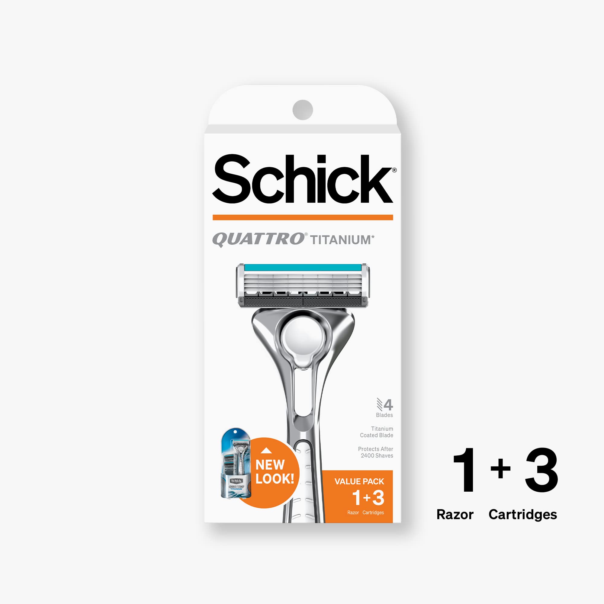 Schick Quattro Titanium: uso-diario para rutina rápida.