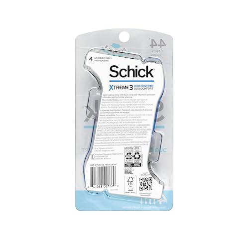Schick Xtreme 3 Duo Comfort: láminas flexibles que se adaptan a los contornos.
