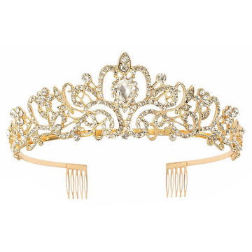 Schmoopy Tiara, corona de cristal para mujeres, brillo radiante para bodas