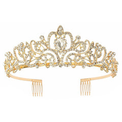 Schmoopy Tiara, corona de cristal para mujeres, brillo radiante para bodas