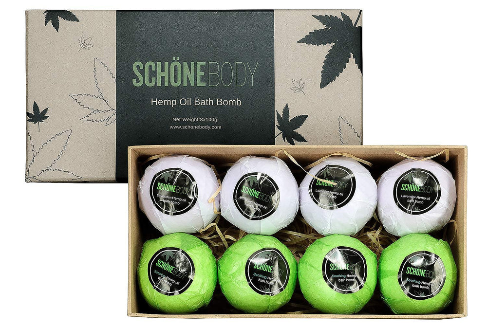Schone Body bombas de baño cáñamo lavanda ofrecen relajación en casa