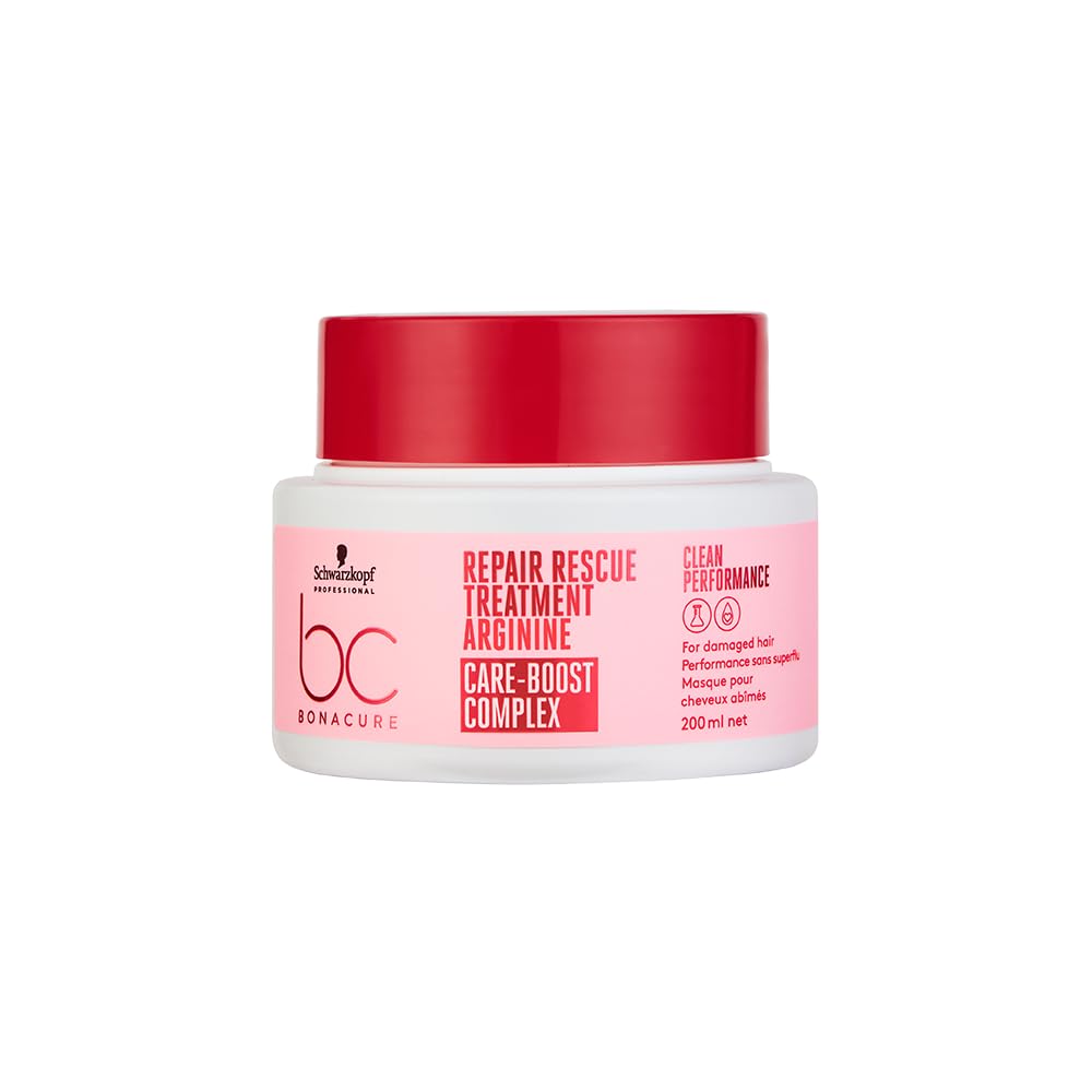 Schwarzkopf BC Peptide Repair Rescue, botella elegante para cabello dañado y manejo más suave
