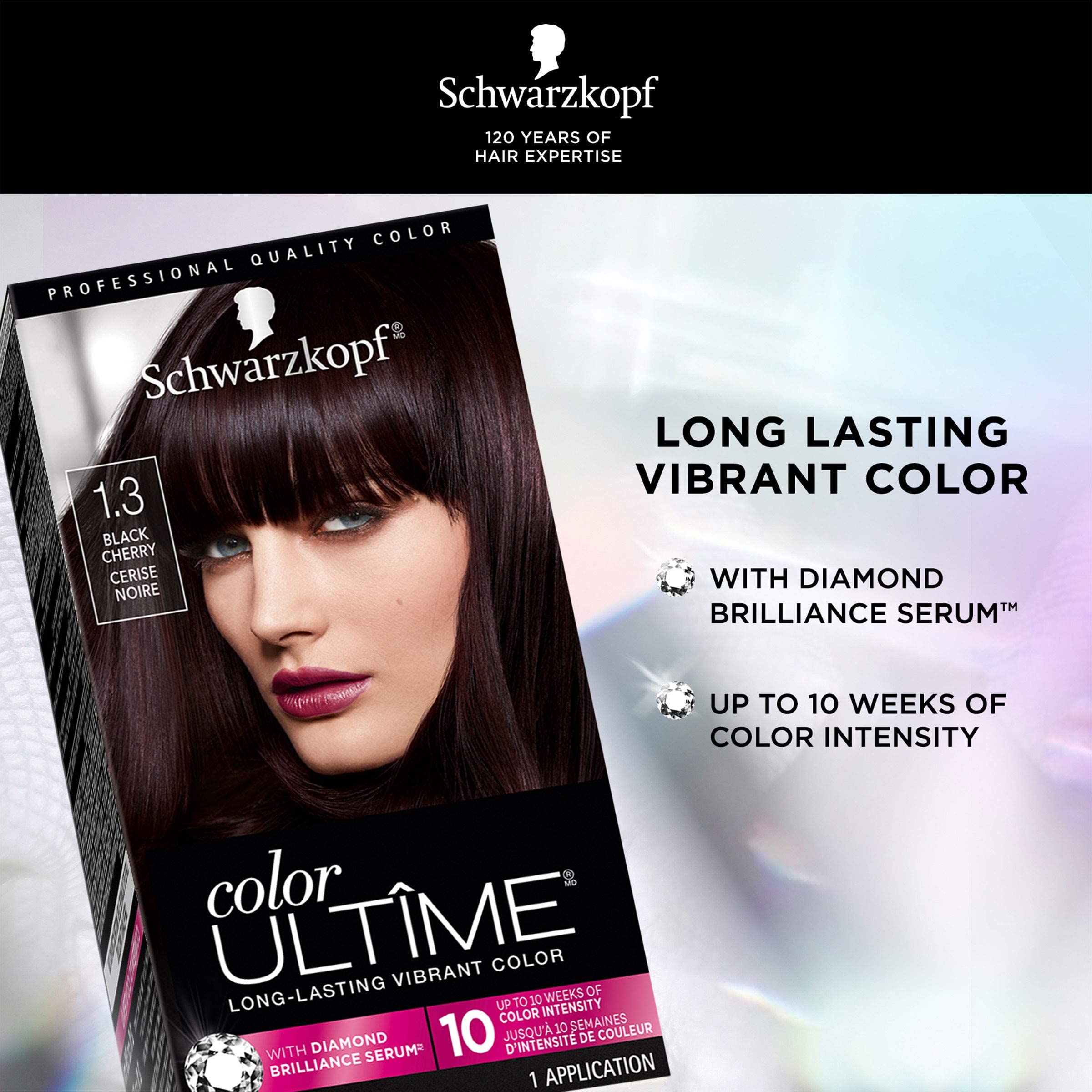 Schwarzkopf Color Ultime 1.3 Negro Cereza: aplicación suave y uniforme para todo tipo de cabello