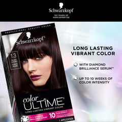 Schwarzkopf Color Ultime 1.3 Negro Cereza: aplicación suave y uniforme para todo tipo de cabello
