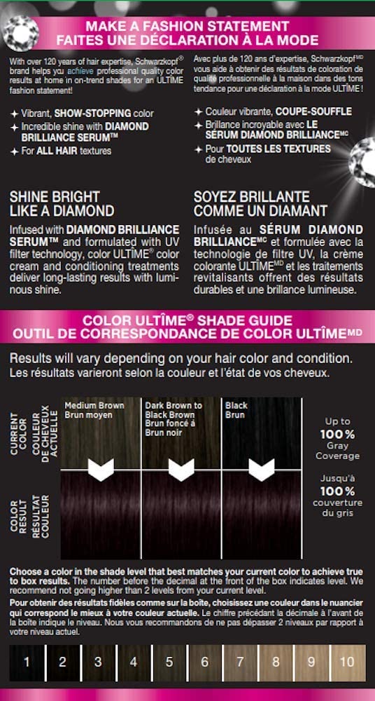 Schwarzkopf Color Ultime 1.3 Negro Cereza sérum brillo diamante para un brillo luminoso