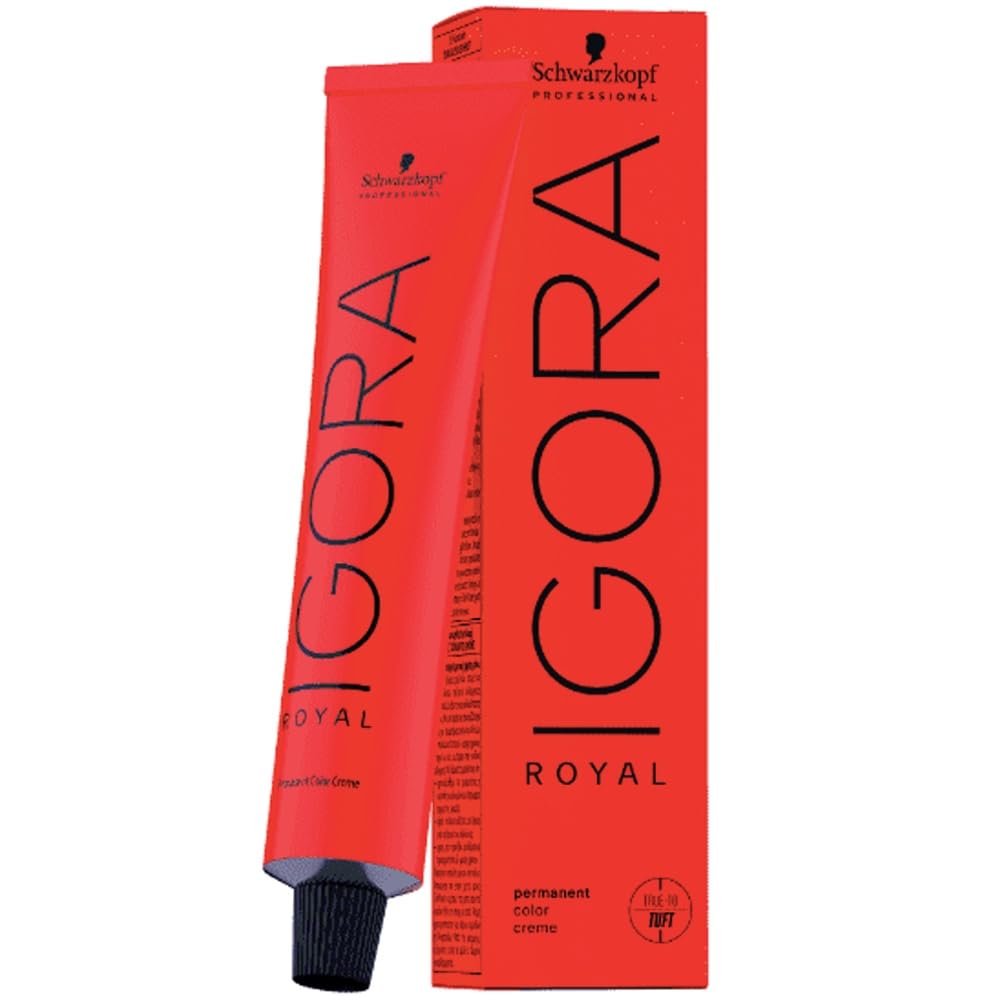 Schwarzkopf Igora Royal 6-1 rubio oscuro ceniza, color duradero y vibrante.