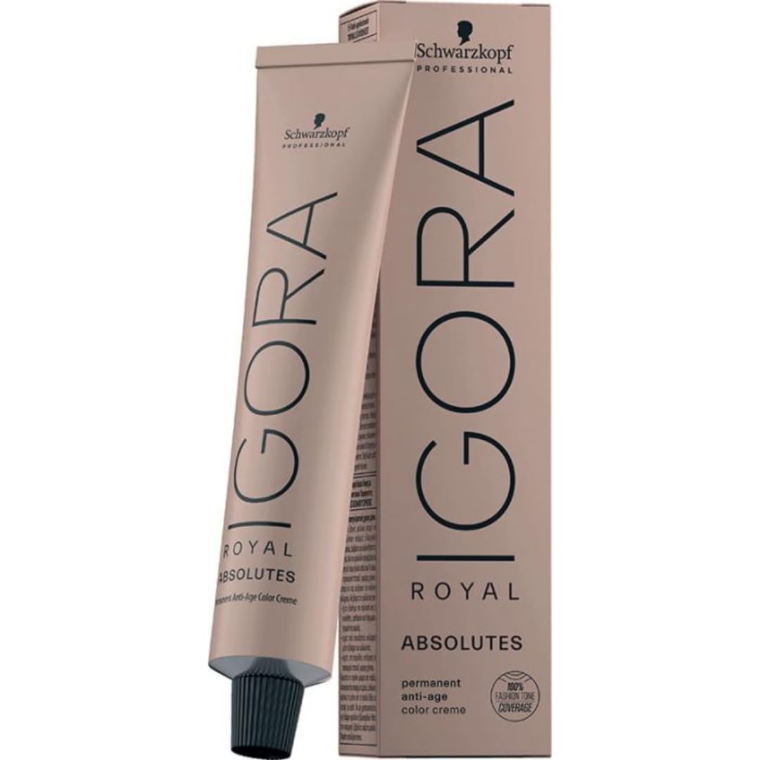 Schwarzkopf Igora Royal Absolutes, complejo Pro-Edad con Siliamina y Colágeno para cabello maduro.