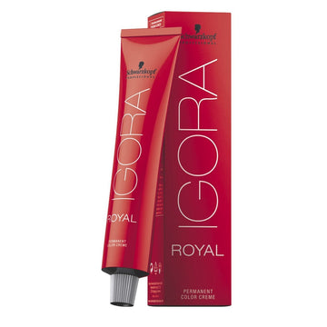Schwarzkopf Igora Royal Cobre 9-7, tono cobre en rubio claro, color duradero y vibrante.