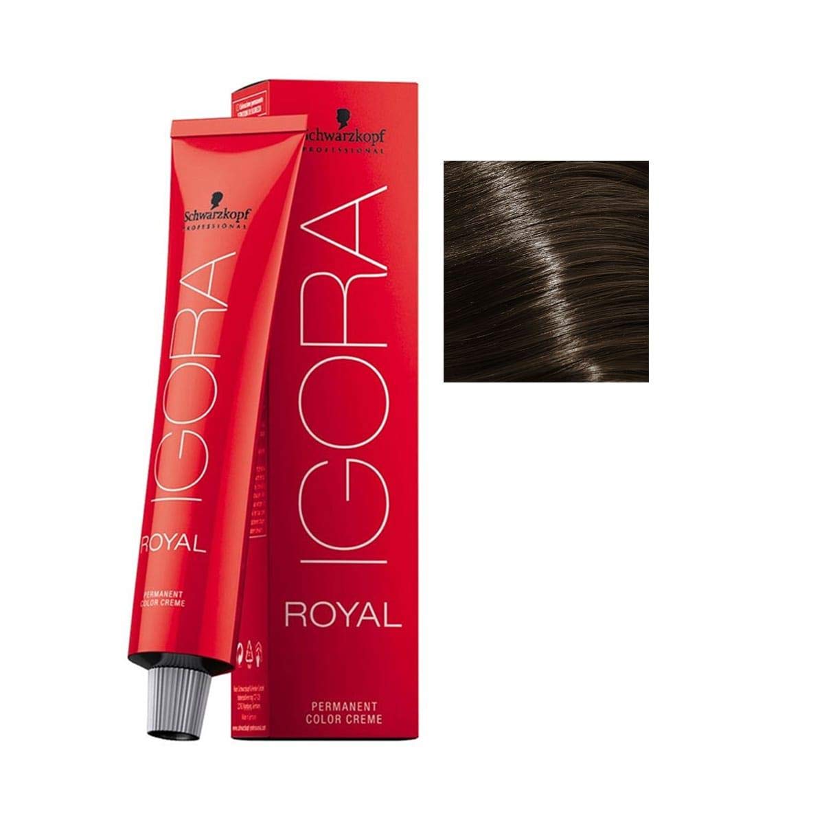 Schwarzkopf IGORA ROYAL Color Creme 6-0 aplicación suave para tono uniforme.