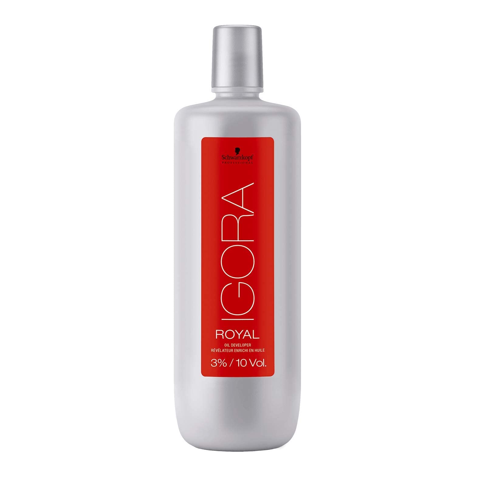 Schwarzkopf Igora Royal Desarrollador en Aceite, detalle de la etiqueta para uso práctico.