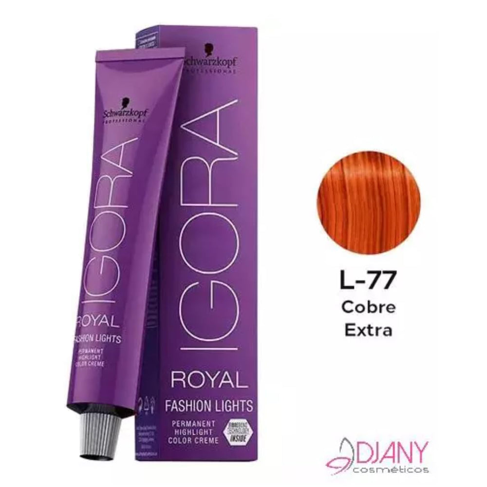 Schwarzkopf Igora Royal Fashion Lights Cobre Extra: acabado brillante y tono cobre intenso