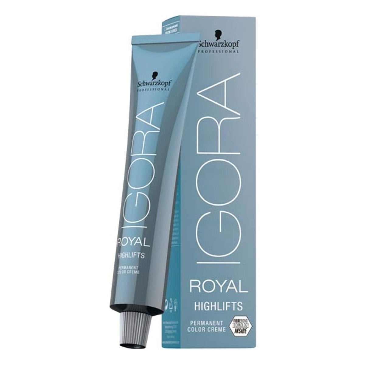 Schwarzkopf Igora Royal Highlifts 12-1 Super Ash, envase 60 ml, color rubio frío sin amarillear.