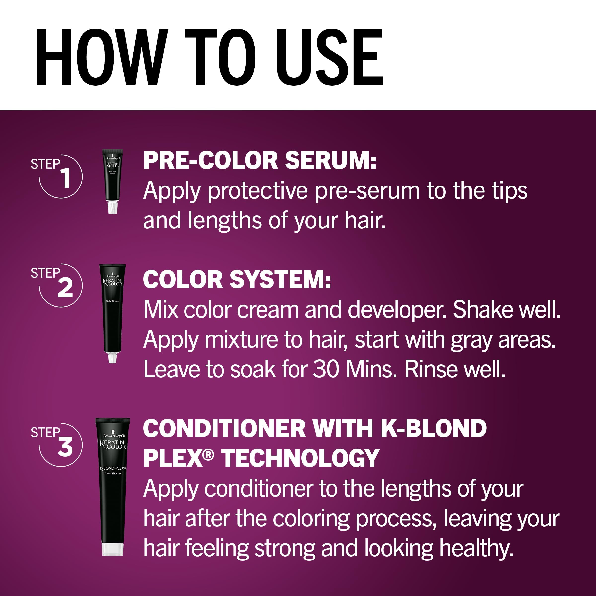 Schwarzkopf Keratin Color: cobertura total de canas para un look renovado.