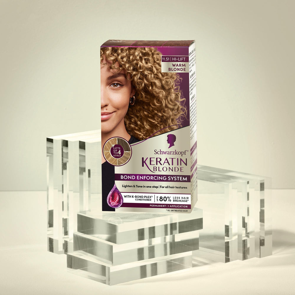 Schwarzkopf keratina rubio textura del cabello bien cuidada