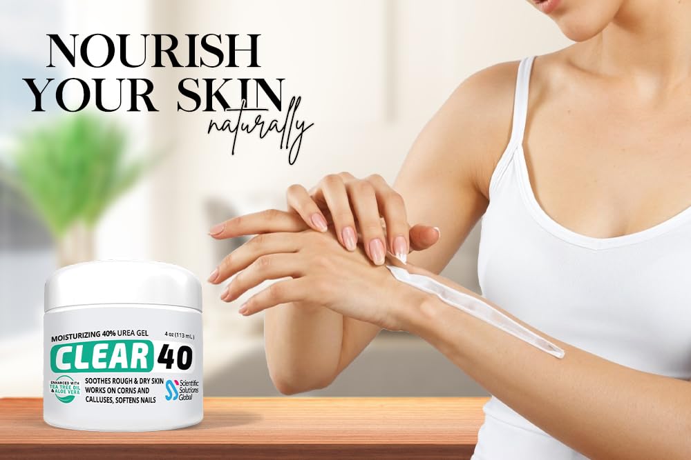 Talones secos mejoran con el gel de urea CLEAR