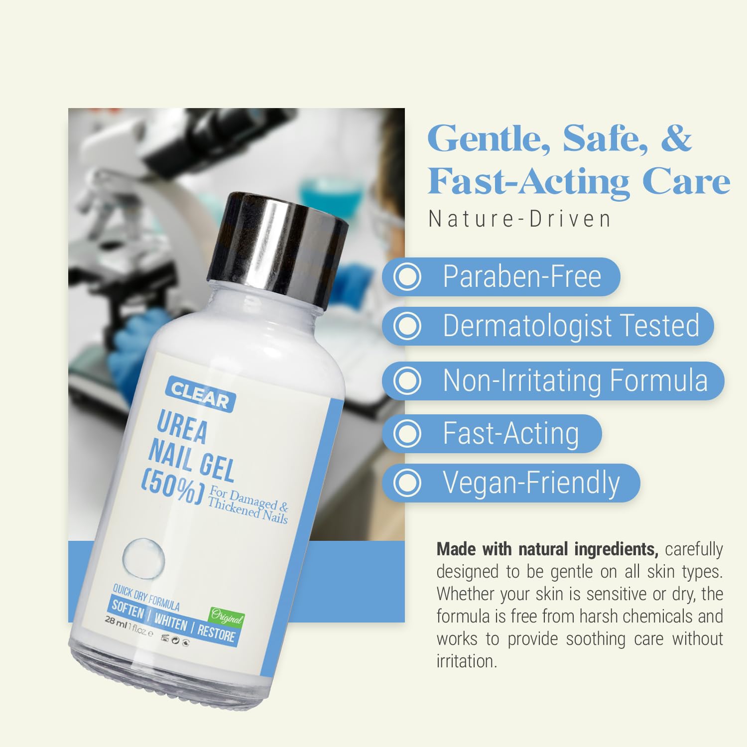 Scientific Solutions Global Urea 50 Nail Gel: uñas blanqueadas para un aspecto más saludable