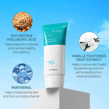 SCINIC Enjoy Sun Essence certificado vegano sin ingredientes animales