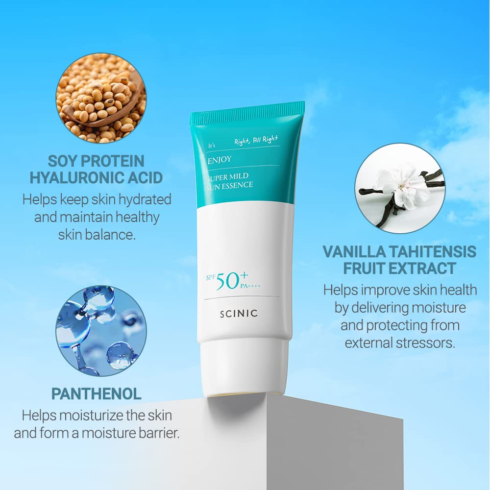 SCINIC Enjoy Sun Essence certificado vegano sin ingredientes animales