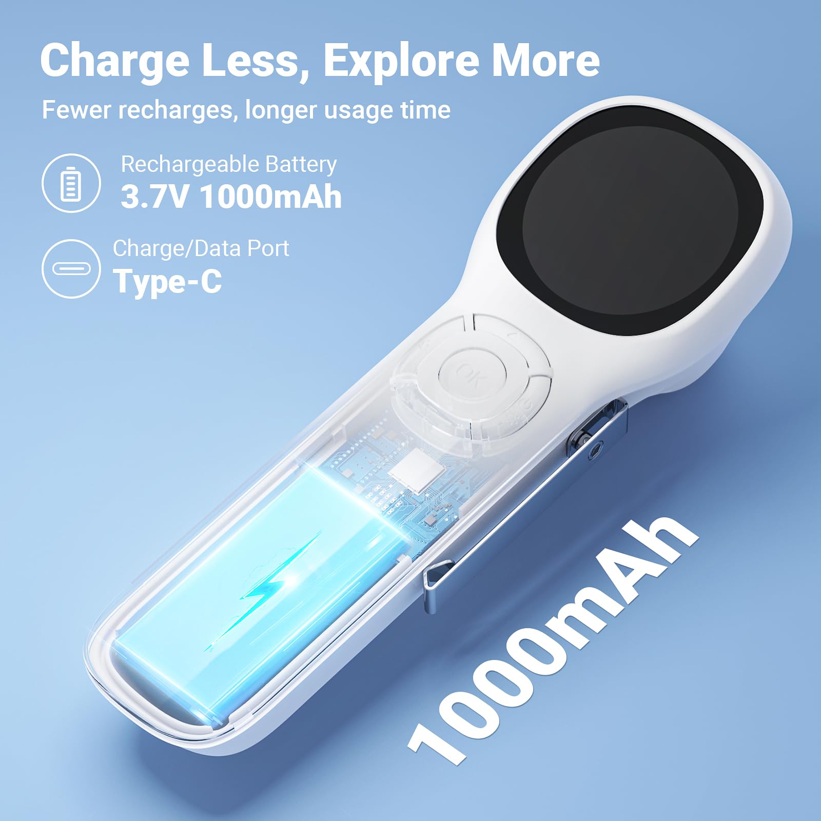 ScopeAround Memoria 8GB incluida para guardar imágenes.