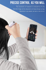 scopepick pinza con cámara 1080p para delinear cejas con precisión.