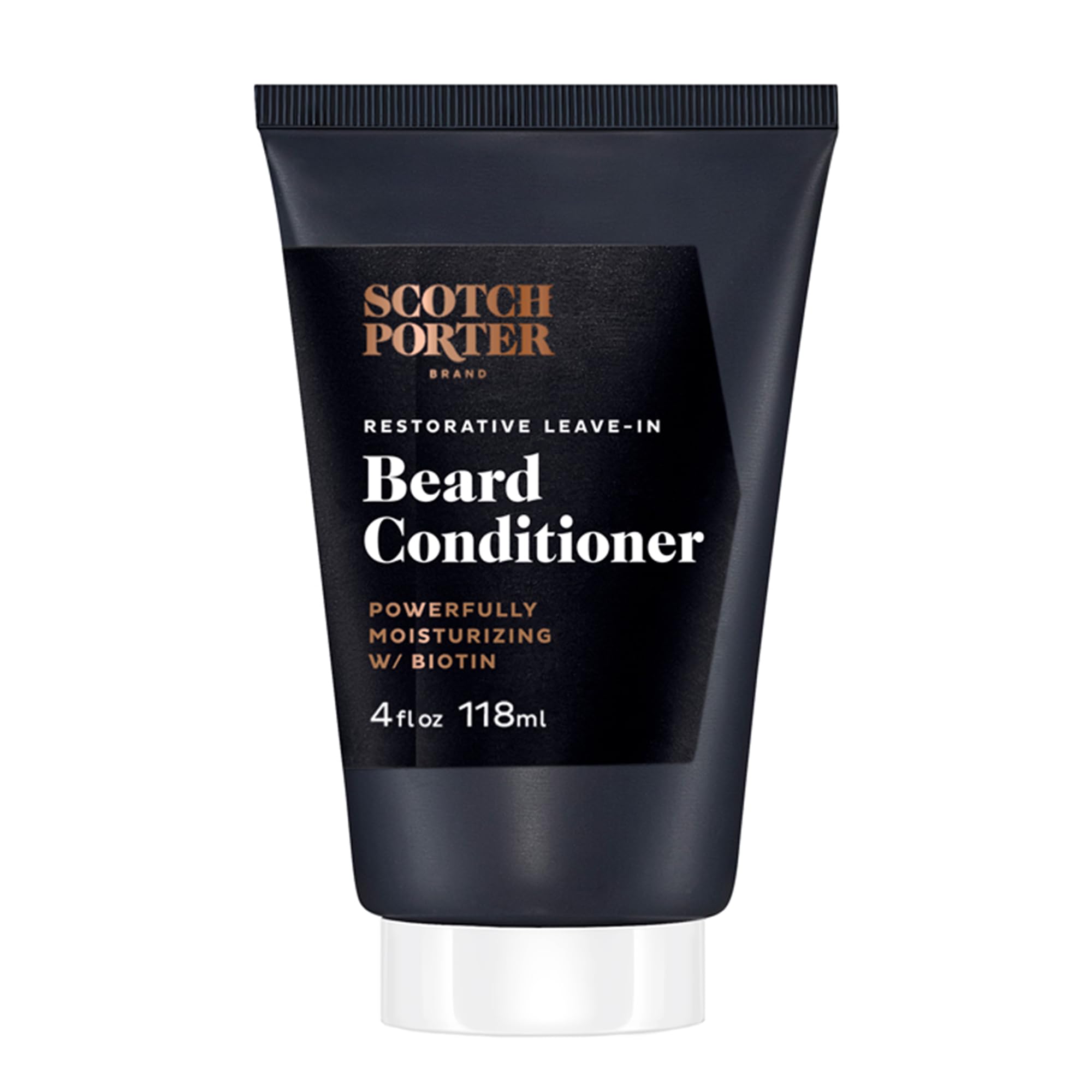 Botella de Scotch Porter Restorative para hidratación profunda de la barba.
