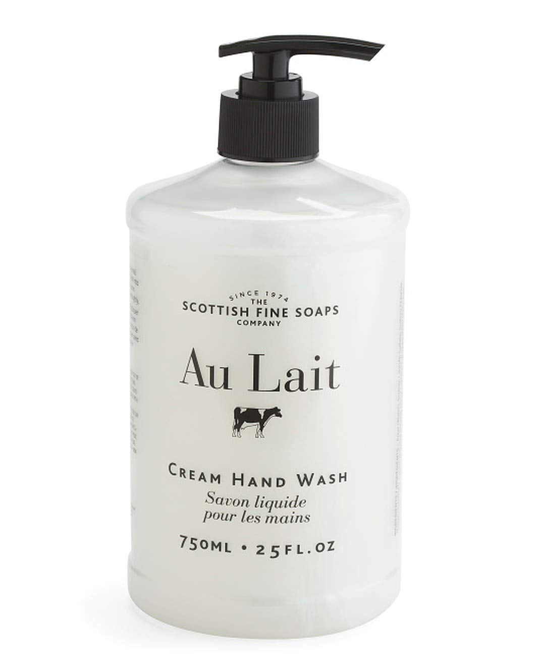 Scottish Fine Soaps Au Lait crema, lavado de manos con dispensador, experiencia suave