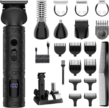 Scttomon Barba Trimmer con T-Blade para corte de precisión.