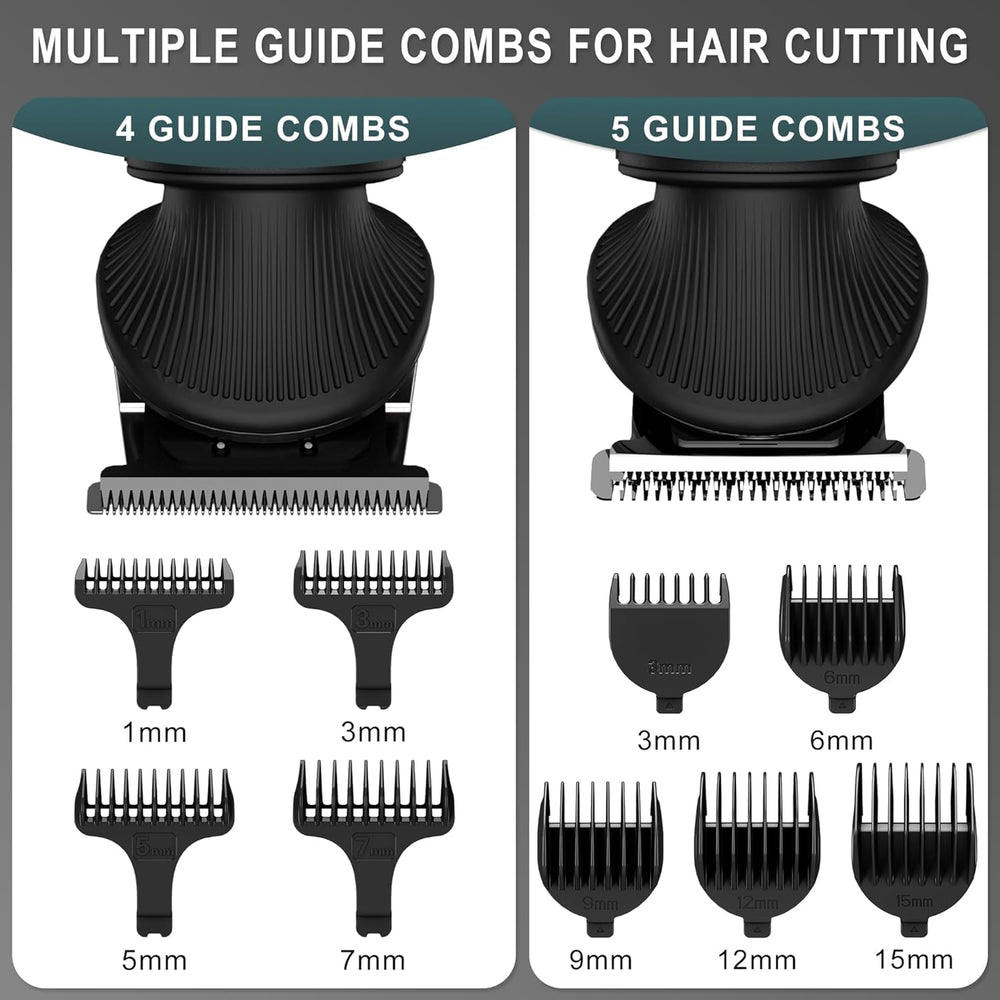 Scttomon corte de pelo con guías 3–15 mm para longitudes uniformes.