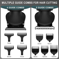 Scttomon corte de pelo con guías 3–15 mm para longitudes uniformes.