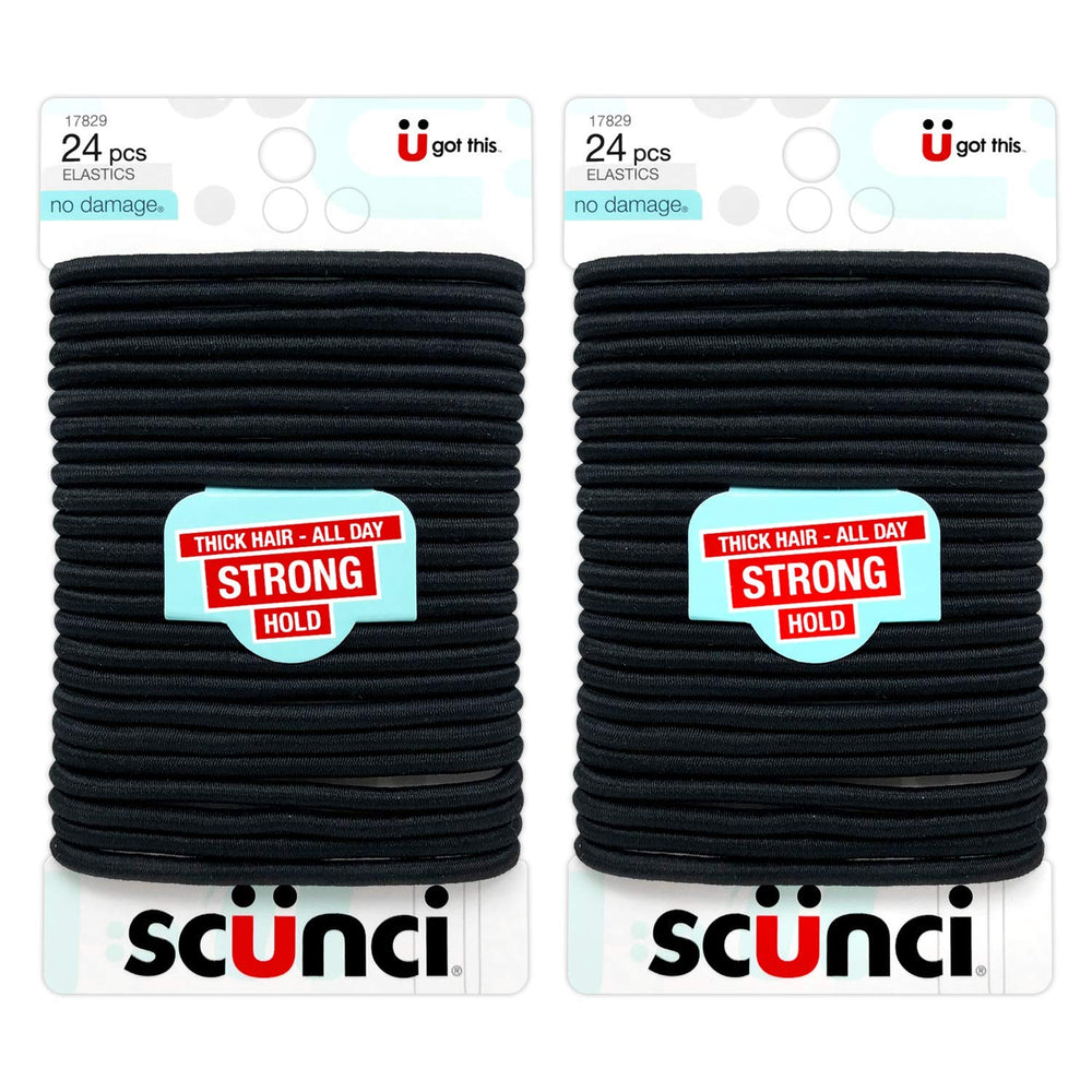 Scunci elásticos sin daño para cabello, paquete de 24 piezas, ideal para uso diario suave.