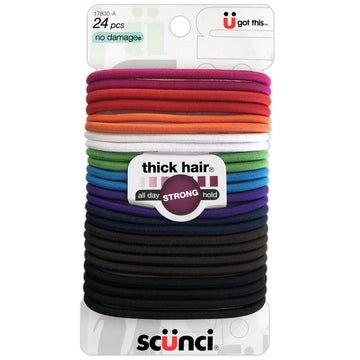 Gomas Scunci No Damage para pelo grueso con agarre firme.