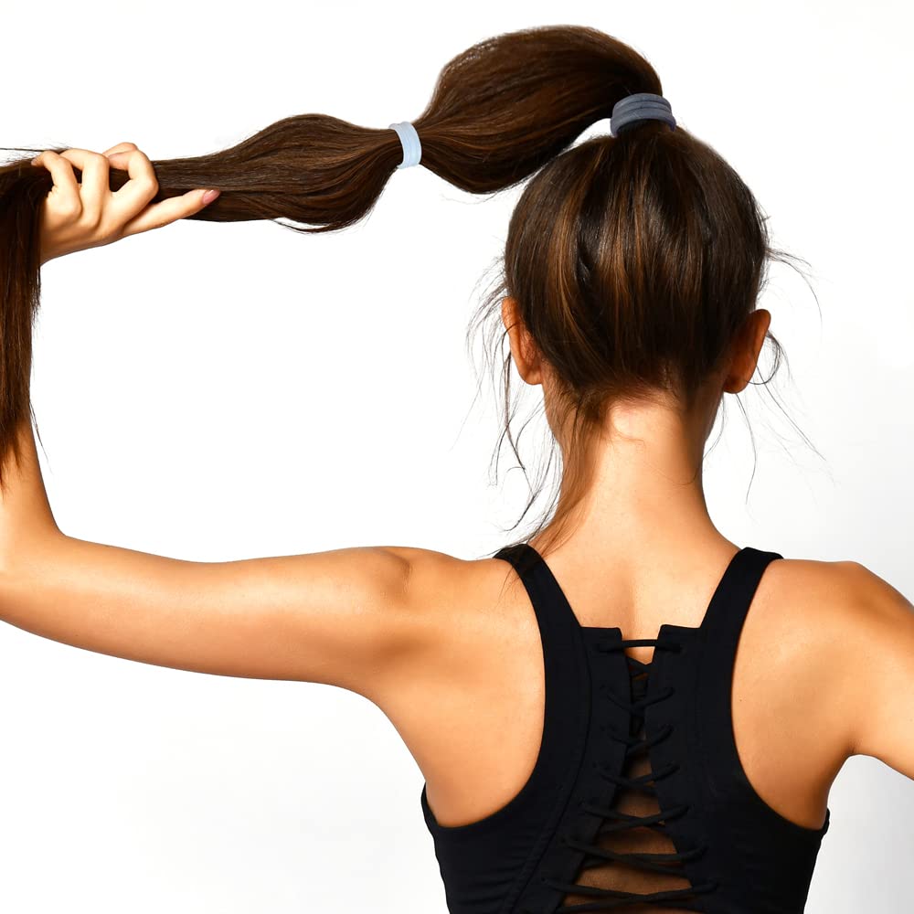 Scunci uso diario con elástico suave para cabello sin tirantez.