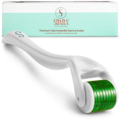 Sdara Skincare Derma Roller para rostro, uso suave en casa.