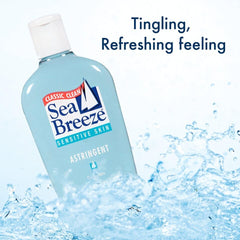Sea Breeze sensación refrescante al aplicar para despertar la piel.