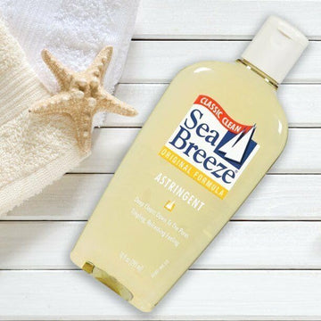 Sea Breeze Astringente Original, etiqueta y frasco visibles, sugiere calidad para piel normal o grasa.