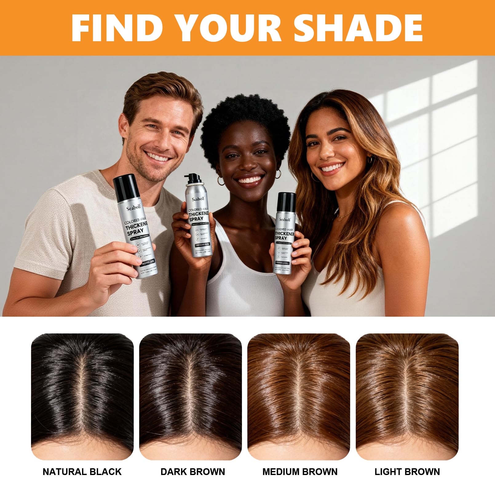 Seaboll ideal for thinning hair and hairline touchups