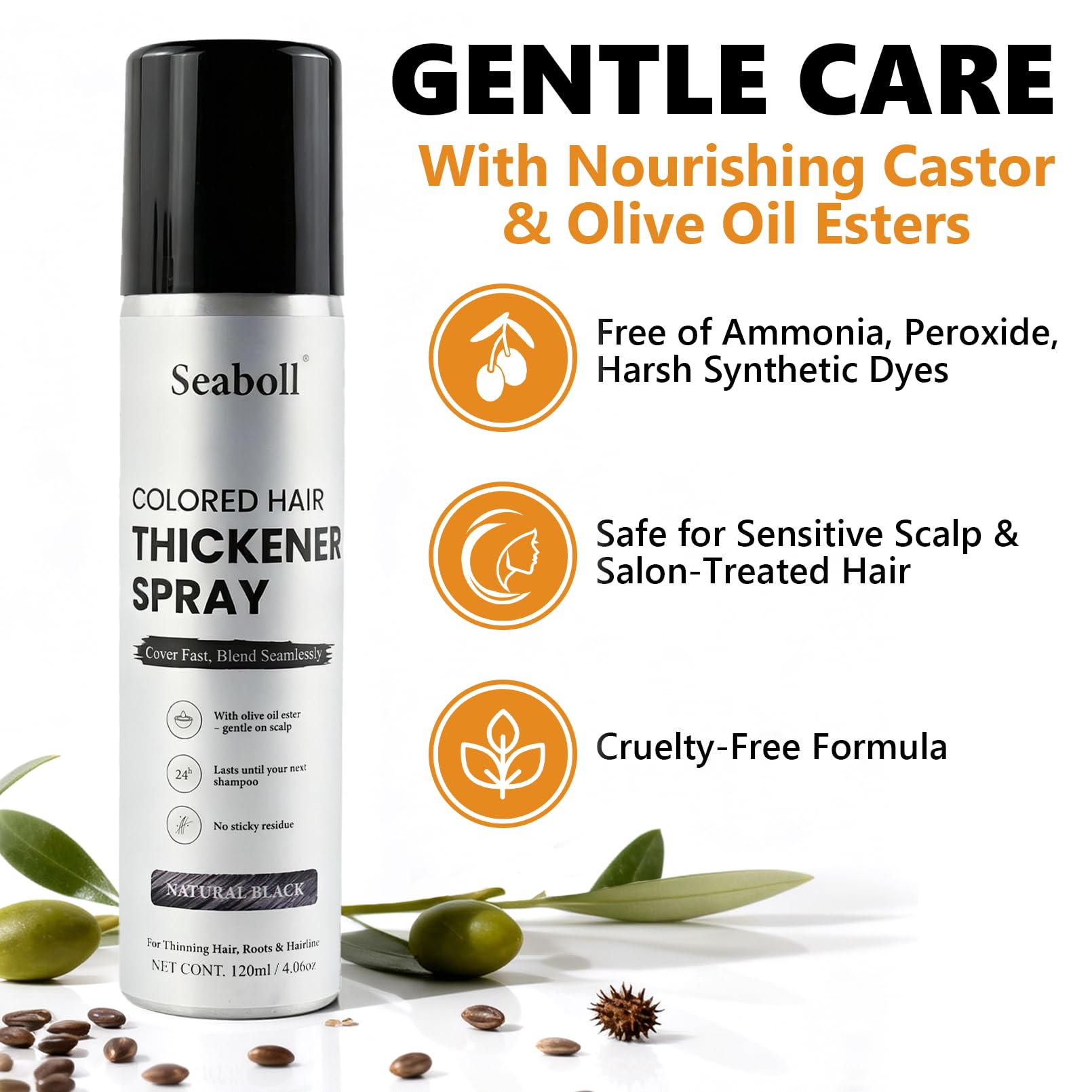 Seaboll quick-dry formula dries fast for mess-free touch-ups.